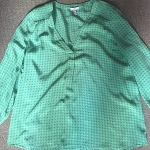 Green joie top medium silk